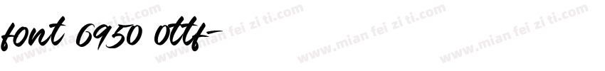 font 6950 0ttf字体转换